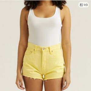 Levi’s Yellow Women's Denim Shorts
